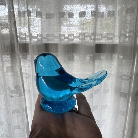 Bluebird Of Happiness By Leo Ward Hand Blown Signed 1987 - Picture 10 of 11